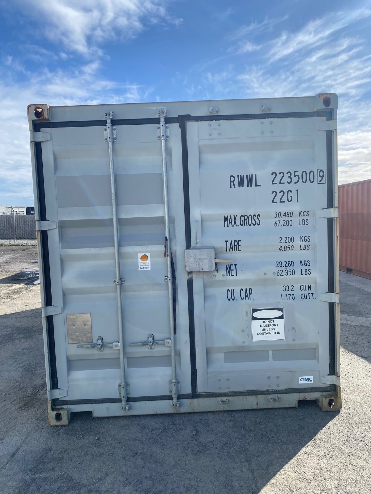 20ft General Purpose Wolf Lock Container - Wellington RWWL2235009